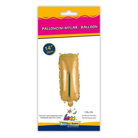 14" Letter I Gold bag of 1pc