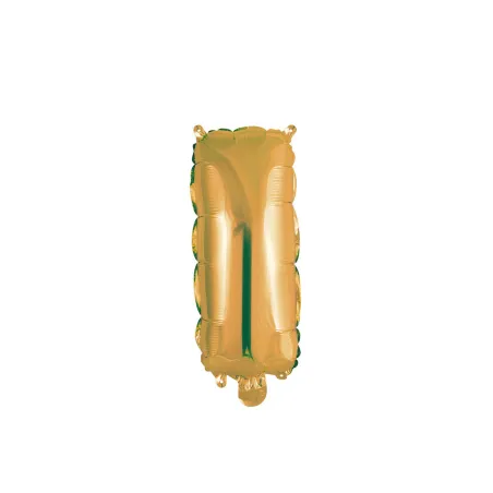 14" Letter I Gold bag of 1pc