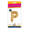 14" Letter P Gold bag of 1pc