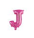 14" Letter J Fuchsia bag of 1pc