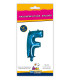 14" Letter F Blue bag of 1pc