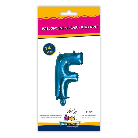 14" Letter F Blue bag of 1pc
