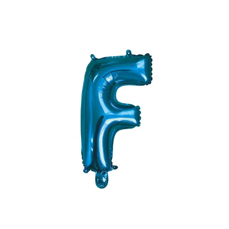 14" Letter F Blue bag of 1pc