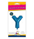 14" Letter Y Blue bag of 1pc