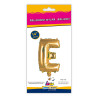 14" Letter E Gold bag of 1pc