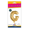 14" Letter G Gold bag of 1pc