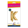 14" Letter K Gold bag of 1pc
