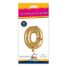 14" Letter O Gold bag of 1pc