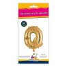 14" Letter Q Gold bag of 1pc