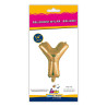14" Letter Y Gold bag of 1pc