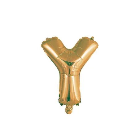 14" Letter Y Gold bag of 1pc