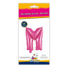 14" Letter M Fuchsia bag of 1pc