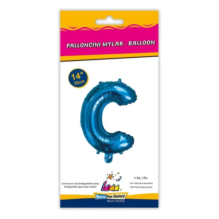 14" Letter C Blue bag of 1pc