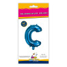 14" Letter C Blue bag of 1pc