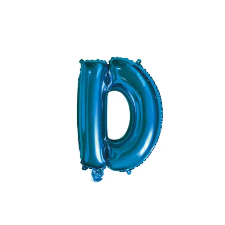 14" Letter D Blue bag of 1pc