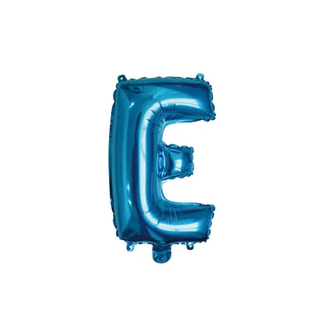 14" Letter E Blue bag of 1pc