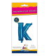 14" Letter K Blue bag of 1pc