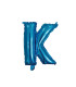 14" Letter K Blue bag of 1pc