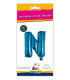 14" Letter N Blue bag of 1pc