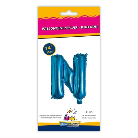 14" Letter N Blue bag of 1pc