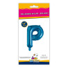 14" Letter P Blue bag of 1pc