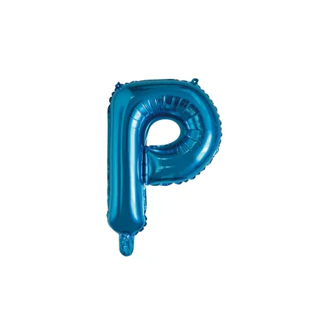 14" Letter P Blue bag of 1pc