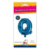 14" Letter Q Blue bag of 1pc