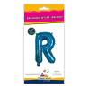 14" Letter R Blue bag of 1pc