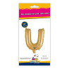 14" Letter U Gold bag of 1pc