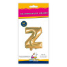 14" Letter Z Gold bag of 1pc