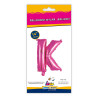 14" Letter K Fuchsia bag of 1pc