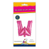 14" Letter W Fuchsia bag of 1pc