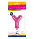 14" Letter Y Fuchsia bag of 1pc