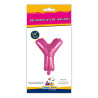 14" Letter Y Fuchsia bag of 1pc