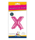 14" Letter X Fuchsia bag of 1pc