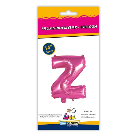 14" Letter Z Fuchsia bag of 1pc