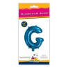 14" Letter G Blue bag of 1pc