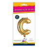 14" Letter C Gold bag of 1pc
