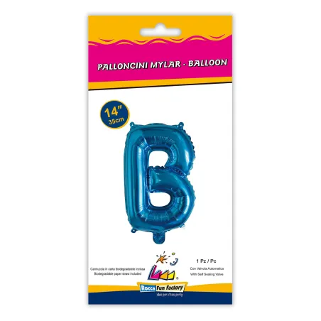 14" Letter B Blue bag of 1pc