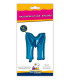 14" Letter M Blue bag of 1pc