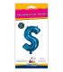 14" Letter S Blue bag of 1pc