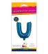 14" Letter U Blue bag of 1pc