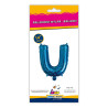 14" Letter U Blue bag of 1pc