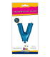 14" Letter V Blue bag of 1pc