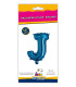 14" Letter J Blue bag of 1pc