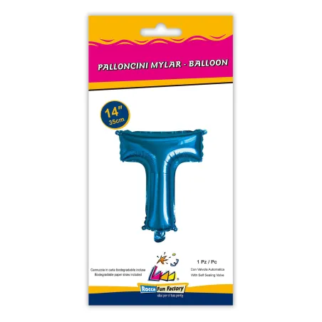 14" Letter T Blue bag of 1pc