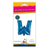 14" Letter W Blue bag of 1pc