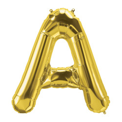 40" Letter A Gold bag of 1pc