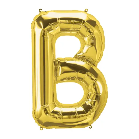 40" Letter B Gold bag of 1pc