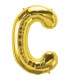 40" Letter C Gold bag of 1pc